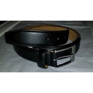 Amazon Essentials Men's Leather Belt, Classic Style Black‎ Size 52.    2